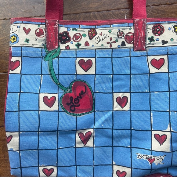 Brighton love sparkle tote canvas dog heart - Picture 4 of 9